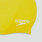 Speedo Plain Moulded Silicone Cap Yellow
