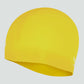 Speedo Plain Moulded Silicone Cap Yellow