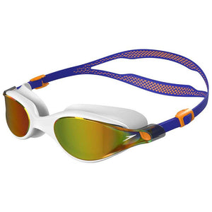 Speedo Adult Vue Mirror Goggles Gold/White