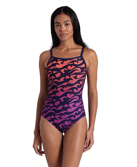 ARENA PERFORMANCE DAMEN BADEANZUG SURFS UP LIGHT DROP BACK