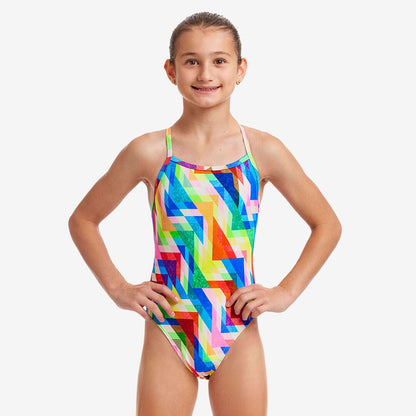 Funkita Mädchen Badeanzug Single Strap One Piece - Hazy Daze
