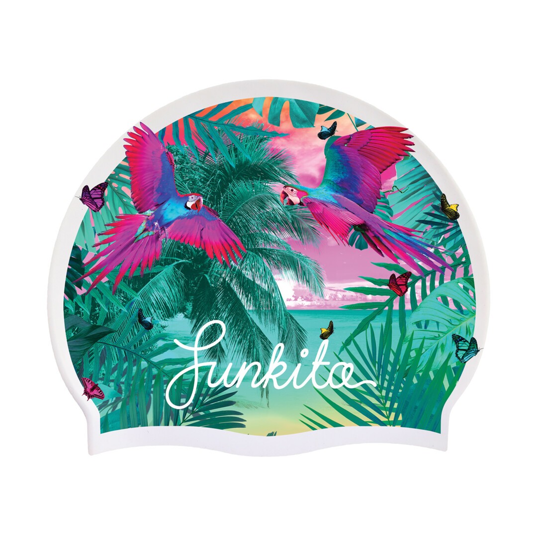 Funky Silicone Swimming Cap - The Beach
