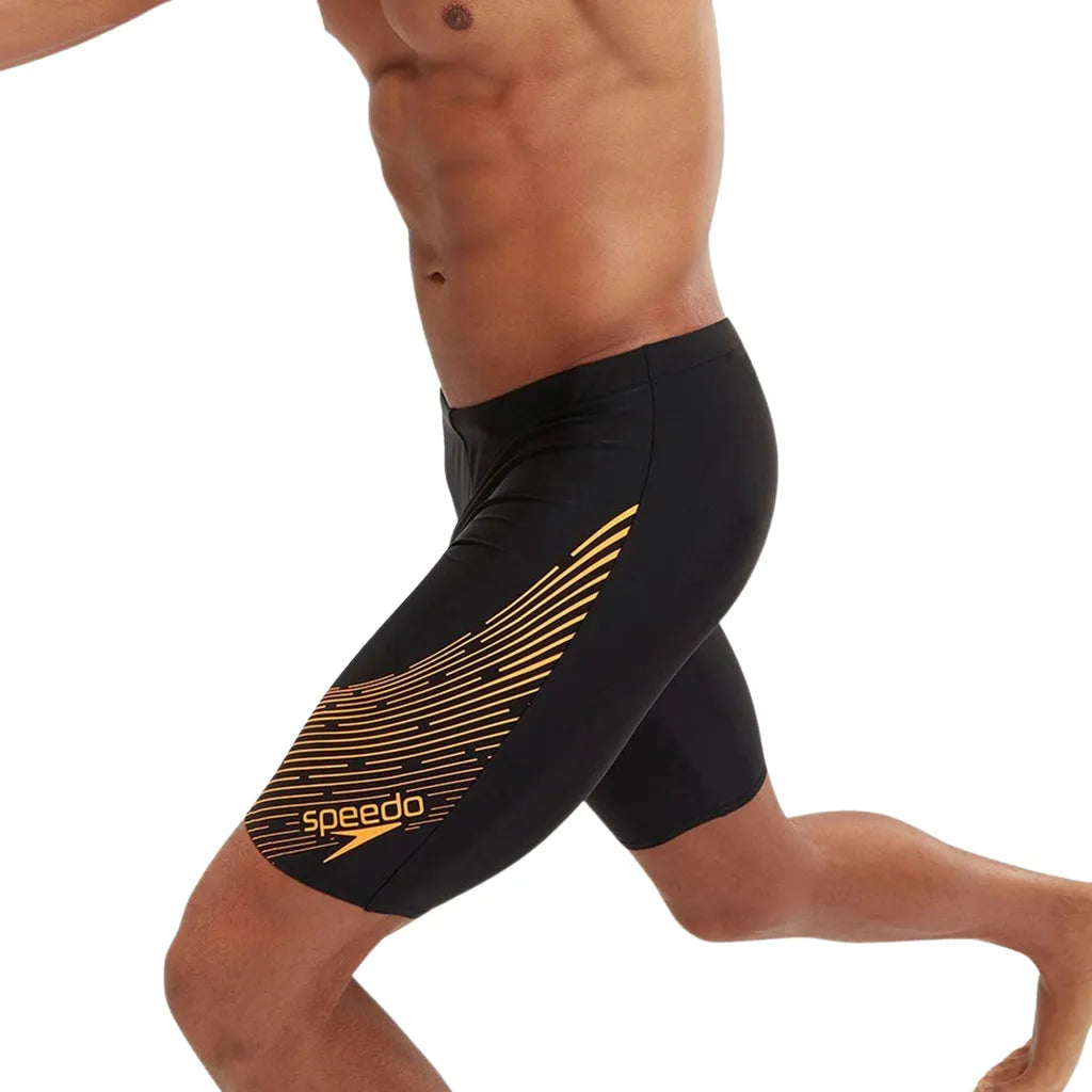 Yellow Speedo Speedo Men's Medley Logo Jammer Black/Yellow