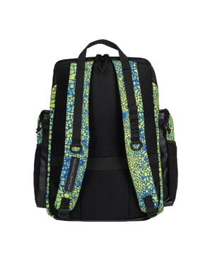 Arena One Go Backpack 45L Allover Snakeskin Green