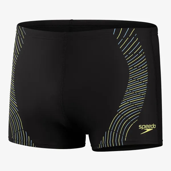 Yellow Speedo SPEEDO TECH PRNT ASHT AM BLACK/YELLOW