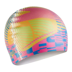 Speedo Digital Printed Cap - Yellow/Pink/Blue
