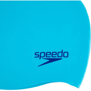 Speedo Junior Plain Moulded Silicone Cap Light-Blue (6-14 rokov)