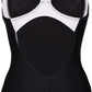 Arena Swimsuit W Threefold V Back One Piece R Black-Blue