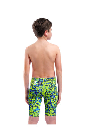 Arena Powerskin ST Next Jammer Jr Snake Green Chlapčenské závodné plavky