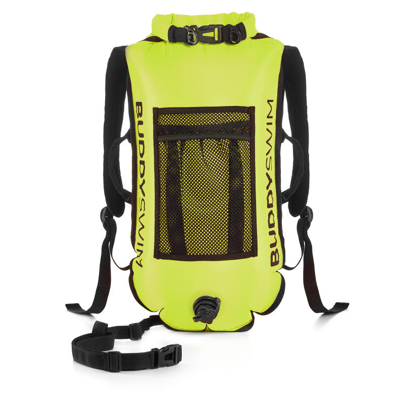 BuddySwim Drybag 28lt Swim Buoy Backpack Yellow