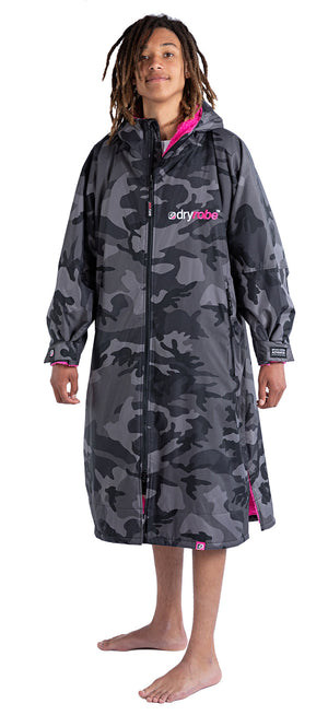 Dryrobe Advance Long Sleeve Pink/Camouflage/Black